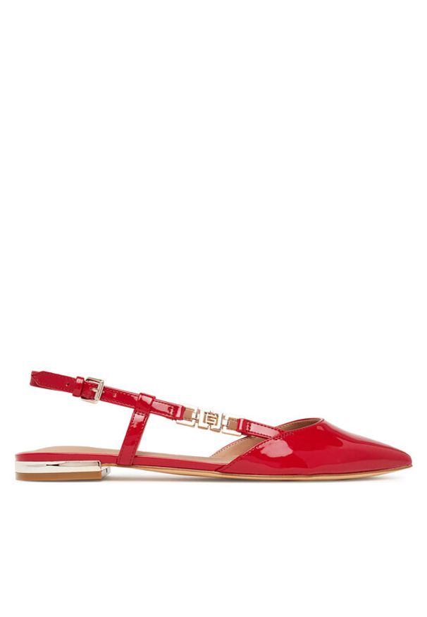 Guess Baleriny FLTFR2 PAF05 Czerwony. Kolor: czerwony. Materiał: skóra