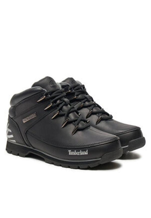 Timberland Trapery Euro Sprint A17JR/TB0A17JR0011 Czarny. Kolor: czarny. Materiał: skóra
