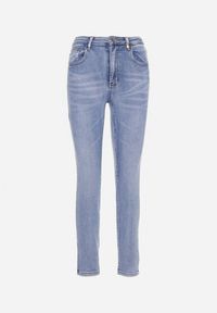 Born2be - Jasnoniebieskie Jeansy Skinny z Wysoką Talią Anelava. Okazja: do pracy. Kolor: niebieski. Styl: elegancki #6