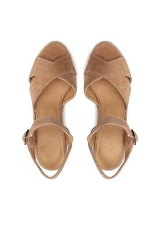 Castañer Espadryle Blaudell/8ed/007 021746-2008 Beżowy. Kolor: beżowy. Materiał: skóra, zamsz