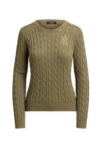 Lauren Ralph Lauren - LAUREN RALPH LAUREN Sweter Montiva 200P14039004 Zielony Regular Fit. Kolor: zielony. Materiał: wiskoza #5