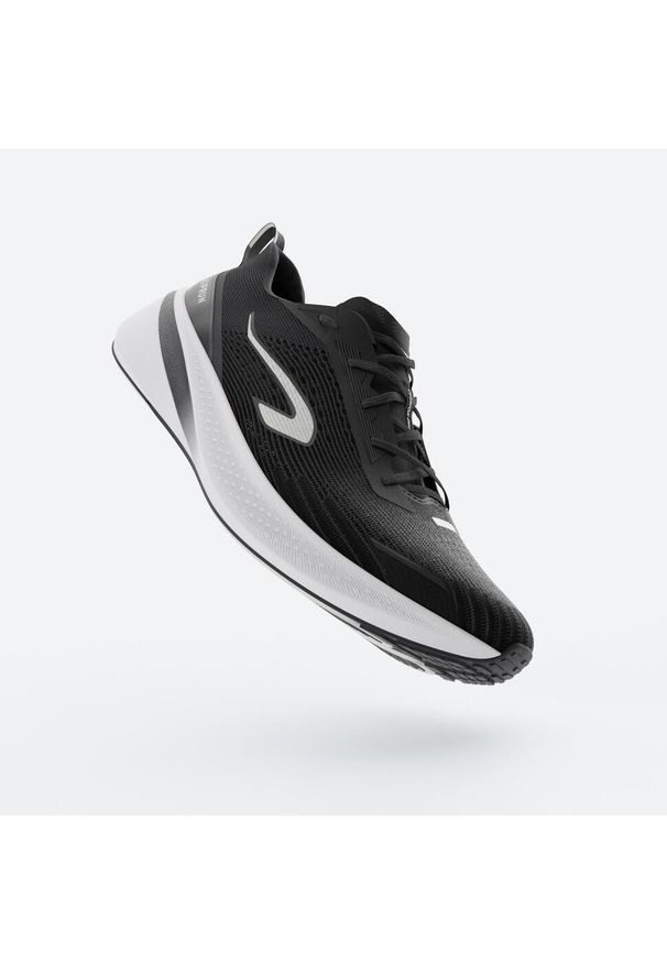 KIPRUN - Buty do biegania męskie Kiprun Cushion 500. Kolor: biały, wielokolorowy, czarny. Szerokość cholewki: normalna