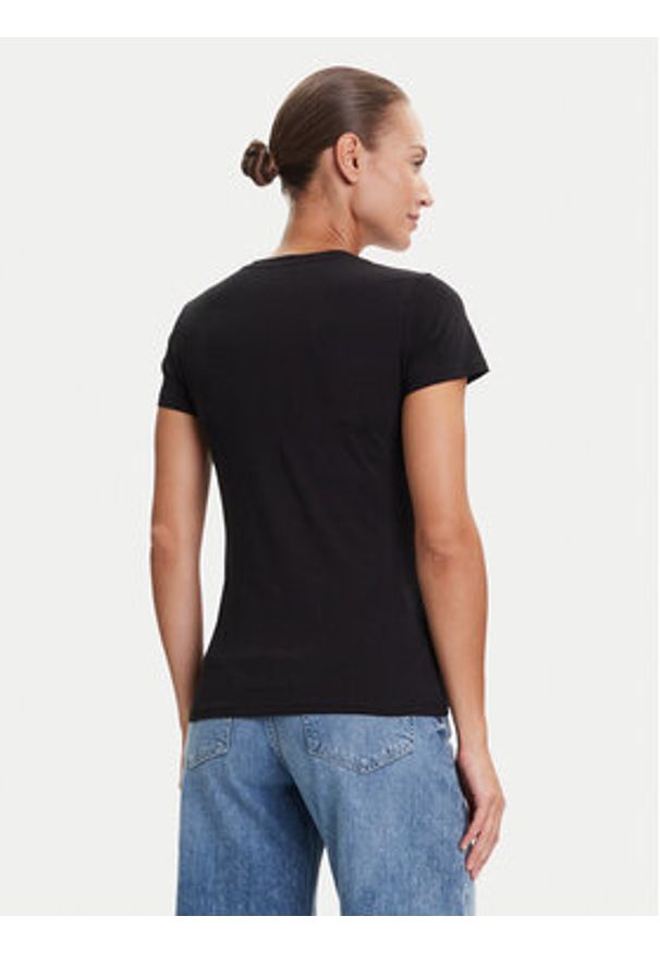 Liu Jo T-Shirt UF5265 JS923 Czarny Regular Fit. Kolor: czarny. Materiał: bawełna