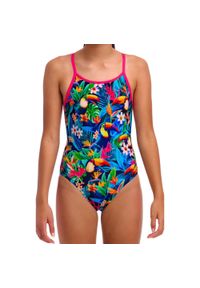 Strój kąpielowy jednoczęściowy FUNKITA Birdie Wordie - dziewczęcy. Kolor: wielokolorowy