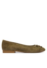MICHAEL Michael Kors Baleriny Piper 40T6PIFP1S Khaki. Kolor: brązowy. Materiał: zamsz, skóra #1