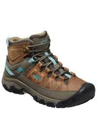 keen - Buty trekkingowe damskie Keen Targhee Iii Mid WP. Wysokość cholewki: za kostkę. Zapięcie: sznurówki. Kolor: wielokolorowy. Materiał: materiał, skóra. Szerokość cholewki: normalna