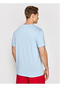 Lacoste T-Shirt TH6709 Niebieski Regular Fit. Kolor: niebieski. Materiał: bawełna