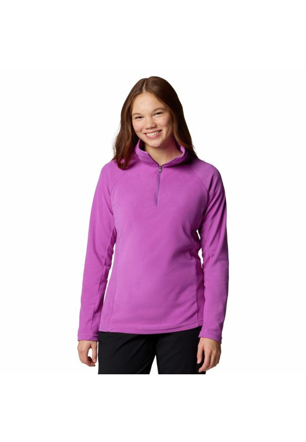 columbia - Bluza polarowa damska Columbia Glacial IV Half Zip. Kolor: fioletowy. Materiał: polar