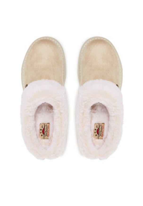skechers - Skechers Kapcie Keepsakes Lite 114762/OFWT Écru. Materiał: skóra