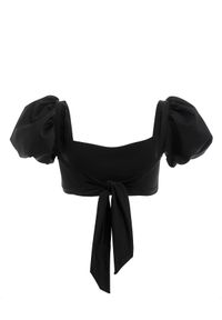 AGUA BENDITA - Czarny top od bikini Calista. Kolor: czarny. Materiał: materiał #3