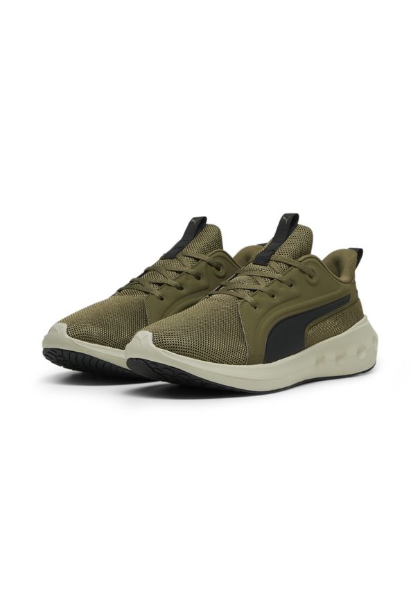 Puma - Buty do biegania SOFTRIDE Carson PUMA Olive Black Desert Dust Green Beige. Kolor: wielokolorowy, czarny, beżowy, zielony