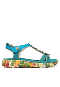 Sandały Laura Vita. Kolor: turkusowy #1