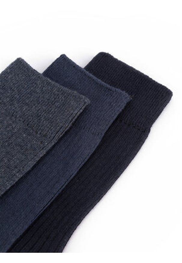 Gino Rossi Zestaw 3 par wysokich skarpet męskich 3MB-003-AW24 (3-pack) Kolorowy. Materiał: bawełna. Wzór: kolorowy