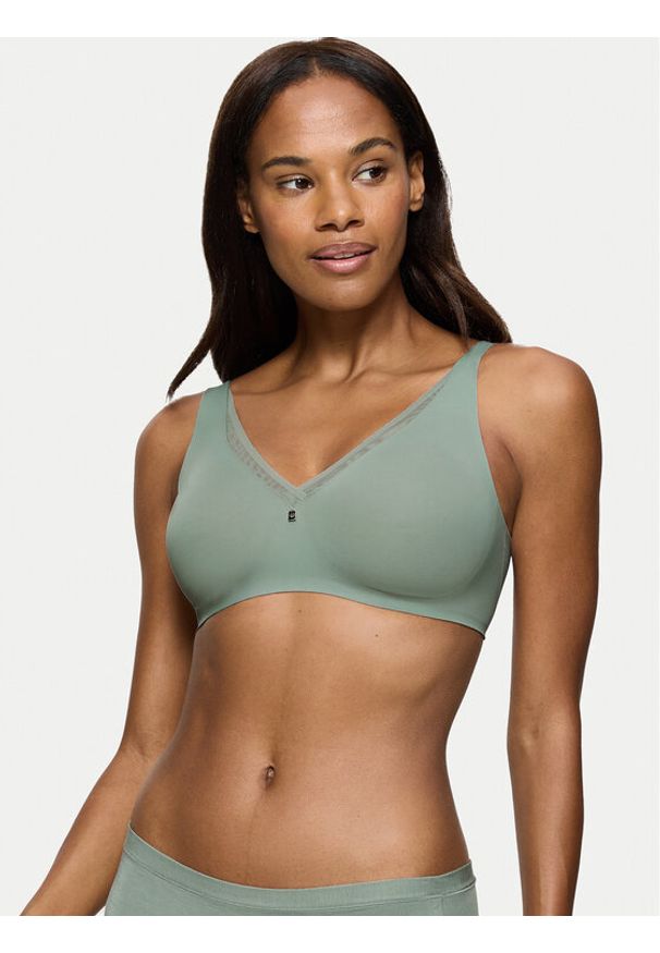 Triumph Biustonosz bezfiszbinowy True Shape Sensation 10218244 Zielony. Kolor: zielony. Materiał: syntetyk