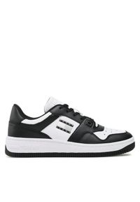 Tommy Jeans Sneakersy Basket Leather EM0EM01165 Czarny. Kolor: czarny. Materiał: skóra #1