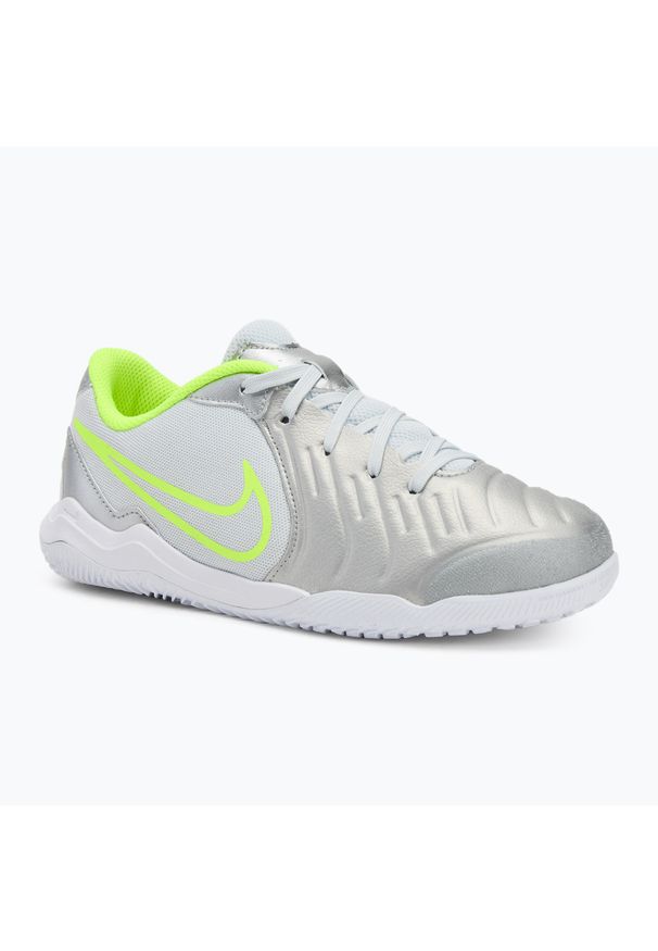 Buty piłkarskie dziecięce Nike Tiempo Legend 10 Academy IC. Kolor: szary. Sport: piłka nożna