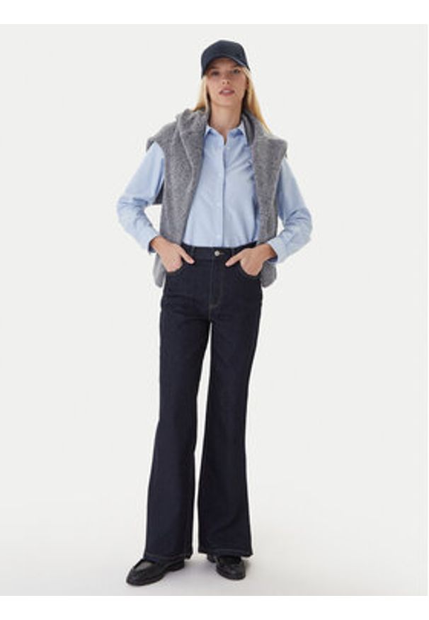 TOMMY HILFIGER - Tommy Hilfiger Koszula WW0WW46111 Błękitny Relaxed Fit. Kolor: niebieski. Materiał: bawełna