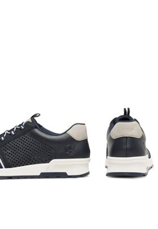Rieker Sneakersy 15153-14 Granatowy. Kolor: niebieski