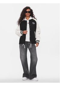 Tommy Jeans Kurtka bomber Cord Mix Letterman DW0DW16592 Czarny Regular Fit. Kolor: czarny. Materiał: wełna, syntetyk #5