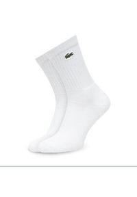 Lacoste Zestaw 3 par wysokich skarpet unisex RA4182 Kolorowy. Materiał: materiał, bawełna. Wzór: kolorowy