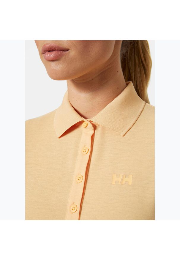Koszulka polo damska Helly Hansen Siren Polo. Typ kołnierza: polo. Kolor: pomarańczowy