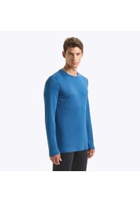 Diadora - Koszulka męska DIADORA LS T-SHIRT RUN. Kolor: niebieski. Długość rękawa: długi rękaw