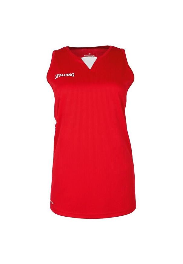 SPALDING - Damska koszulka Spalding 4HER III. Kolor: wielokolorowy, biały, czerwony