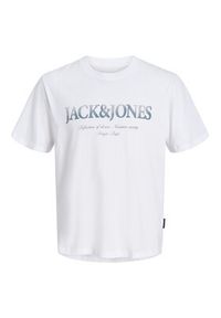 Jack & Jones T-Shirt Evin 12290173 Biały Regular Fit. Kolor: biały. Materiał: bawełna #6