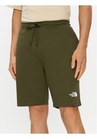 The North Face Szorty sportowe Graphic NF0A3S4F Zielony Regular Fit. Kolor: zielony. Materiał: bawełna. Styl: sportowy