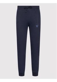Guess Spodnie dresowe Z2YB22 KAIJ1 Granatowy Regular Fit. Kolor: niebieski. Materiał: bawełna