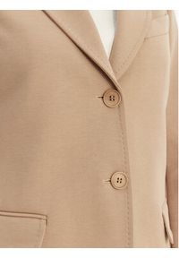 Weekend Max Mara Marynarka Ginnasta 2615911011 Beżowy Slim Fit. Kolor: beżowy. Materiał: bawełna #4
