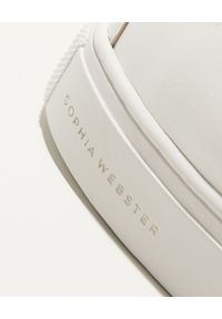 SOPHIA WEBSTER - Białe sneakersy Butterfly. Kolor: biały. Materiał: guma. Wzór: haft #5