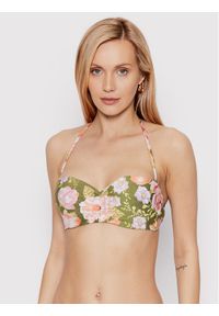 Seafolly Góra od bikini Paradise Garden 30574-960 Zielony. Kolor: zielony. Materiał: syntetyk