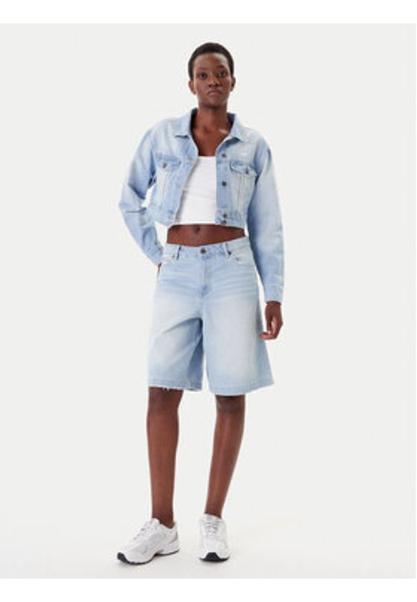 Karl Kani Szorty jeansowe PD00005506 Niebieski Loose Fit. Kolor: niebieski. Materiał: bawełna