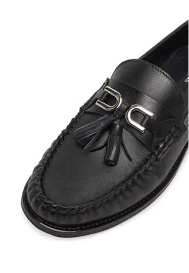 Gino Rossi Mokasyny ELY-130 Czarny. Kolor: czarny. Materiał: skóra