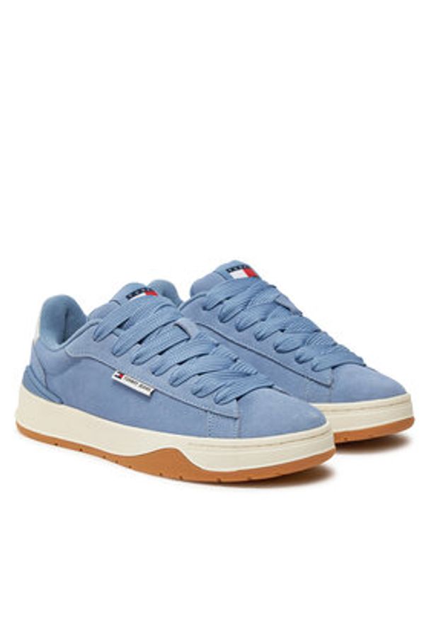 Tommy Jeans Sneakersy Tjw Skate Sneaker EN0EN02677 Niebieski. Kolor: niebieski. Materiał: zamsz, skóra. Sport: skateboard