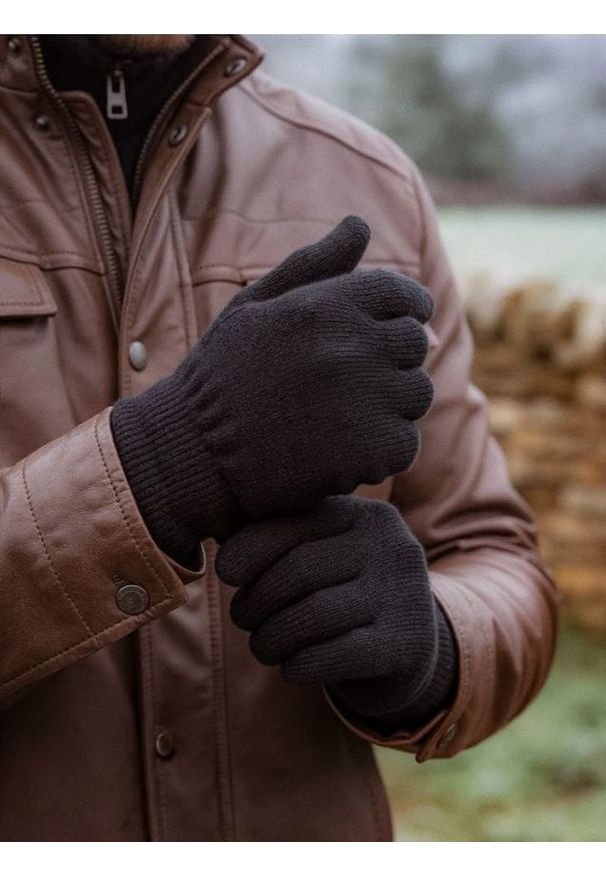Sinsay - Rękawiczki 3 pack - czarny. Kolor: czarny