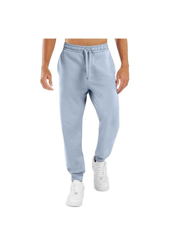 Spodnie dresowe Lifestyle męskie SIROKO Aquamarine Electric Blue. Kolor: niebieski. Materiał: dresówka