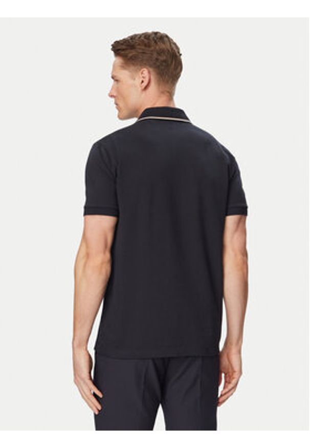 BOSS Polo Pl Goc Birdie Paule 50559365 Granatowy Slim Fit. Typ kołnierza: polo. Kolor: niebieski. Materiał: bawełna