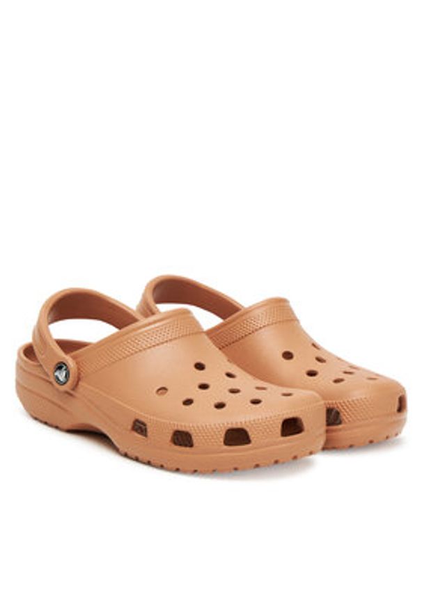 Crocs Klapki Classic Clog 10001 Brązowy. Kolor: brązowy