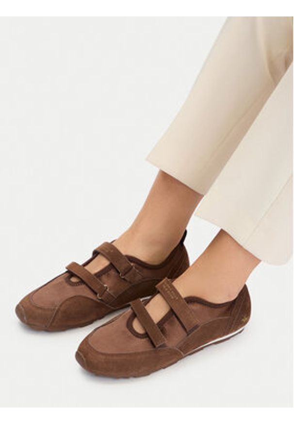 Beverly Hills Polo Club Baleriny CEO-6E1148-2 Brązowy ciemny. Kolor: brązowy. Materiał: zamsz, skóra