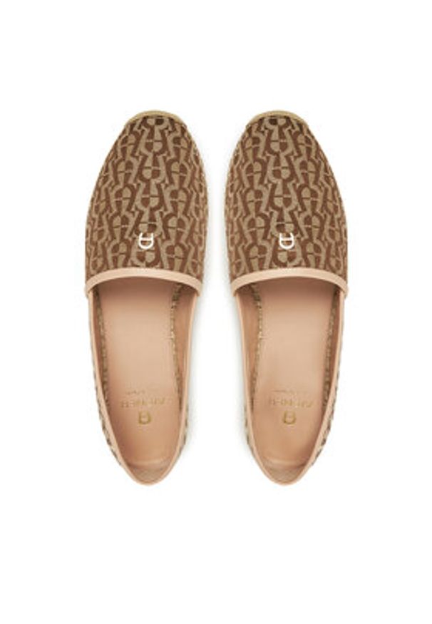 Aigner Espadryle Ines 1B 1251475 Beżowy. Kolor: beżowy. Materiał: skóra
