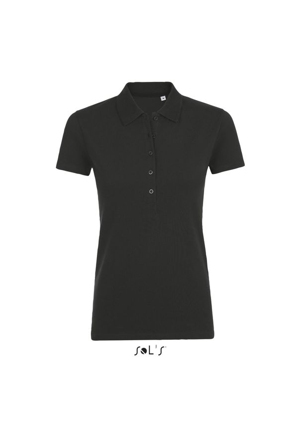 SOL'S - Damska koszulka polo Sol's Phoenix. Typ kołnierza: polo. Kolor: czarny