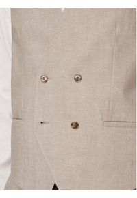 Hugo - HUGO Garnitur Arti/Hesten242V1X 50559671 Beżowy Extra Slim Fit. Kolor: beżowy. Materiał: bawełna, len #7