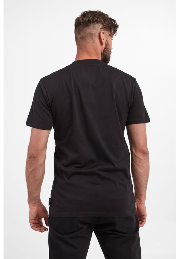 Philipp Plein - T-shirt PHILIPP PLEIN. Materiał: skóra, bawełna. Długość rękawa: krótki rękaw. Długość: krótkie. Wzór: aplikacja
