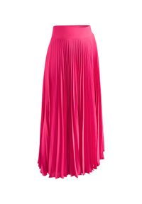 LA MANIA - Plisowana spódnica Lang w kolorze różowym. Kolor: różowy, wielokolorowy, fioletowy. Materiał: materiał #6