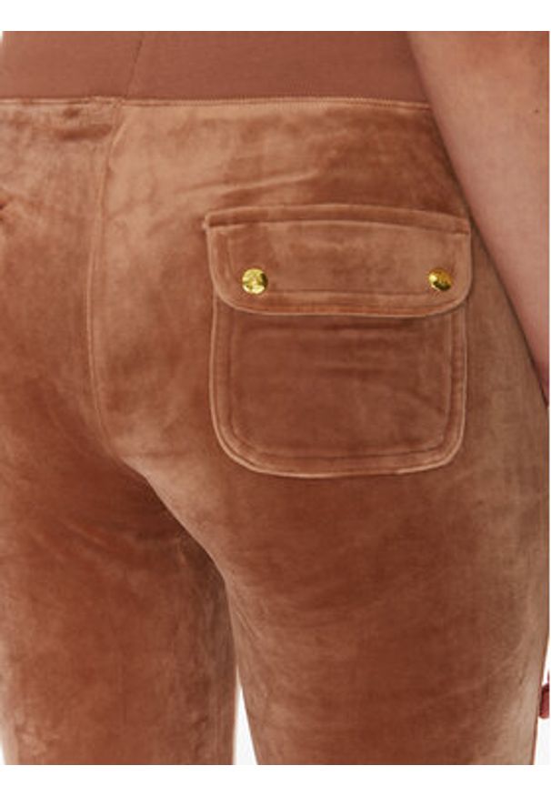 Juicy Couture Spodnie dresowe Del Ray JCAP180G Brązowy Regular Fit. Kolor: brązowy. Materiał: syntetyk