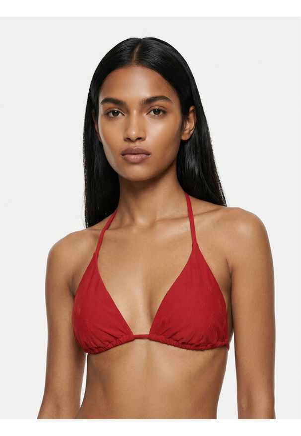 Lauren Ralph Lauren - LAUREN RALPH LAUREN Góra od bikini 21685331 Czerwony. Kolor: czerwony. Materiał: syntetyk