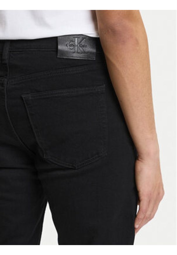 Calvin Klein Jeans Jeansy LV04RF944G Czarny Straight Fit. Kolor: czarny