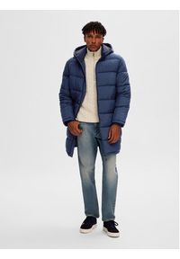 Selected Homme Płaszcz zimowy 16089959 Granatowy Regular Fit. Kolor: niebieski. Materiał: syntetyk. Sezon: zima #6